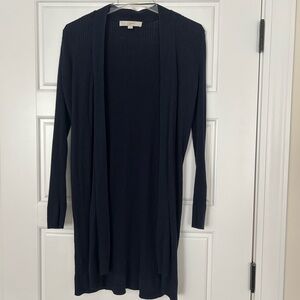 Loft navy Open Front Cardigan